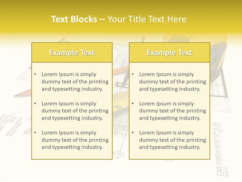 Tape Engineering Ruler PowerPoint Template