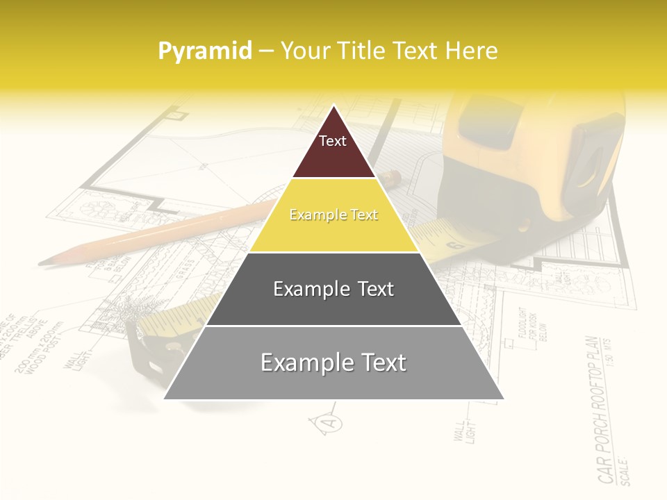 Tape Engineering Ruler PowerPoint Template