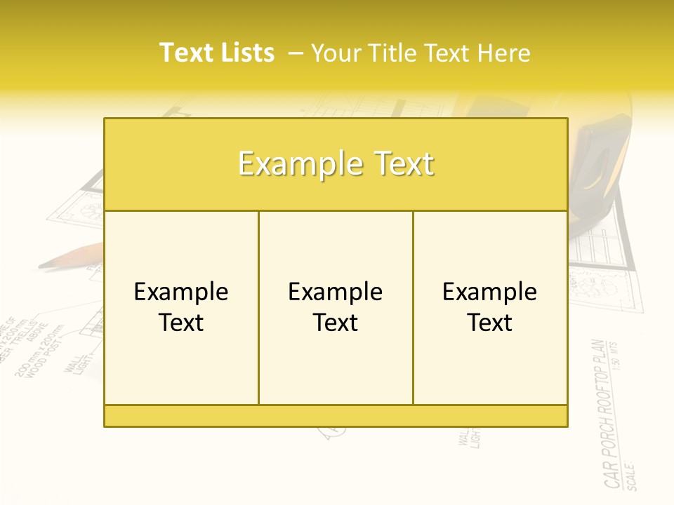 Tape Engineering Ruler PowerPoint Template