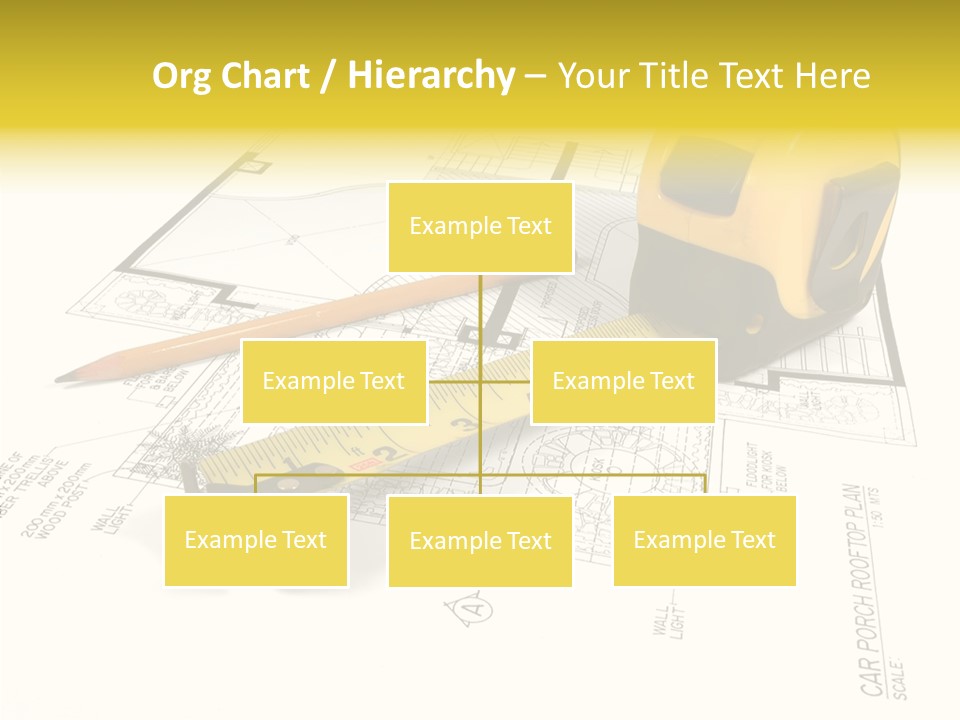 Tape Engineering Ruler PowerPoint Template