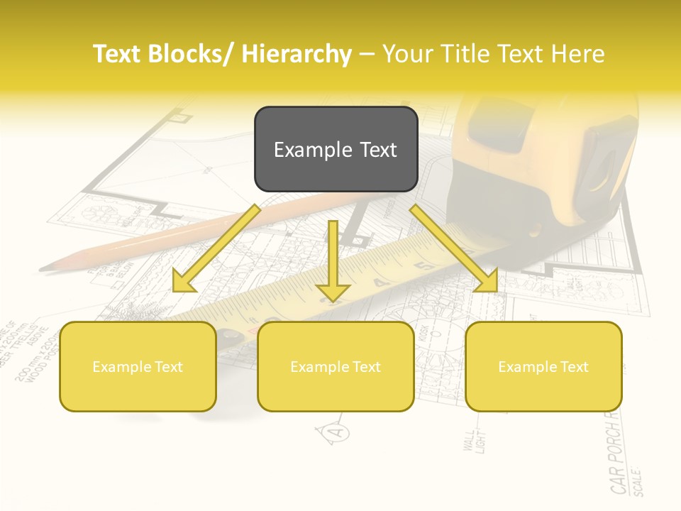 Tape Engineering Ruler PowerPoint Template
