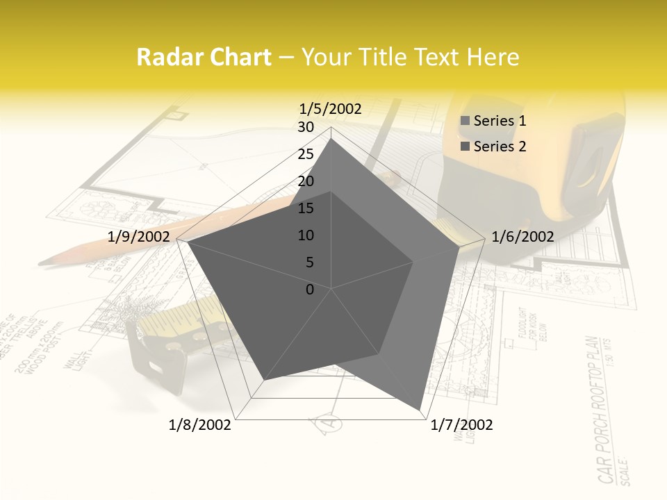 Tape Engineering Ruler PowerPoint Template