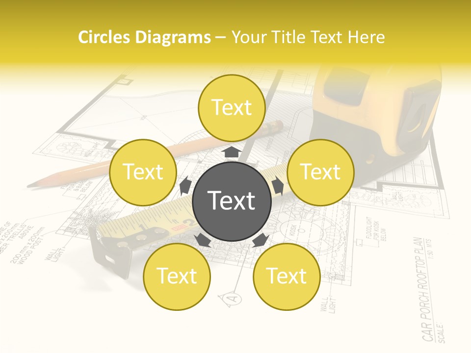 Tape Engineering Ruler PowerPoint Template