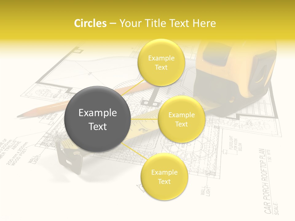 Tape Engineering Ruler PowerPoint Template
