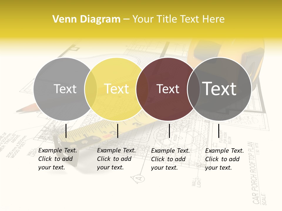 Tape Engineering Ruler PowerPoint Template