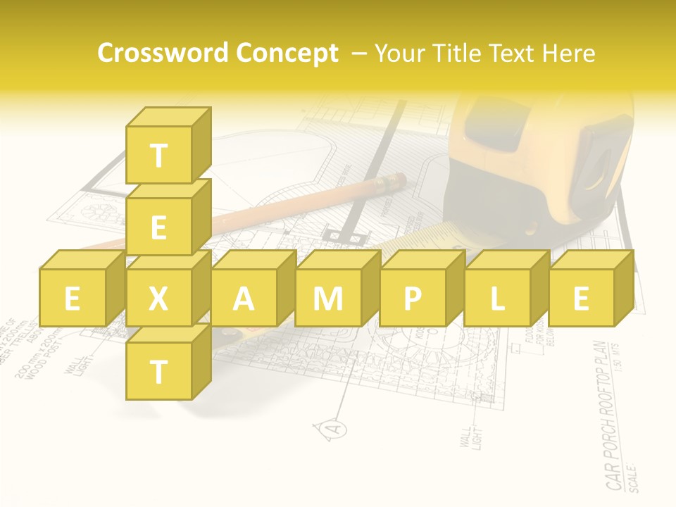 Tape Engineering Ruler PowerPoint Template