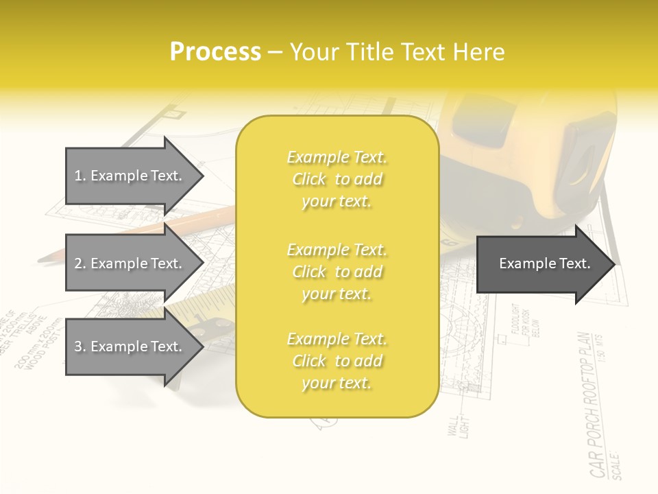 Tape Engineering Ruler PowerPoint Template