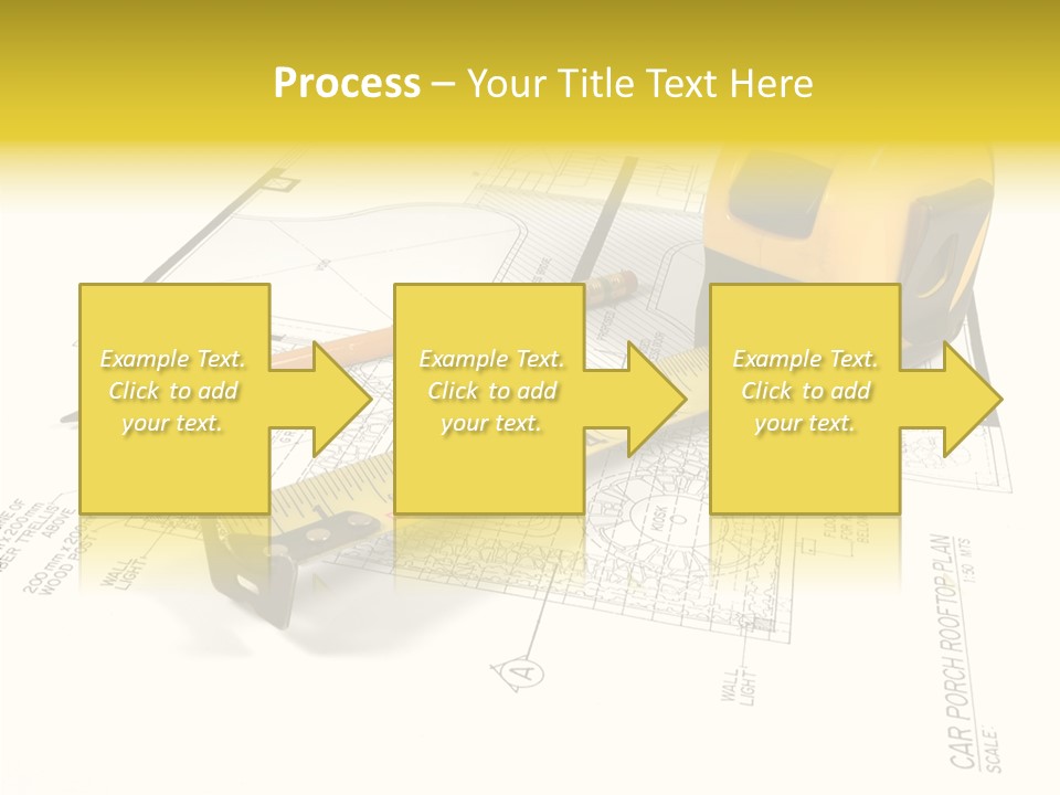 Tape Engineering Ruler PowerPoint Template