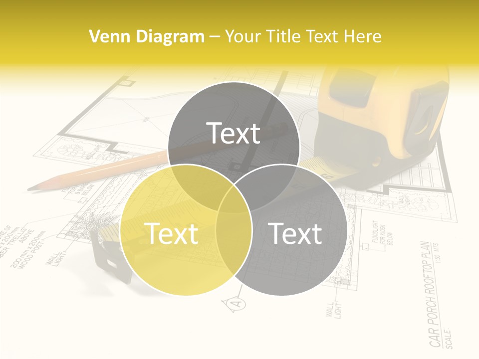 Tape Engineering Ruler PowerPoint Template