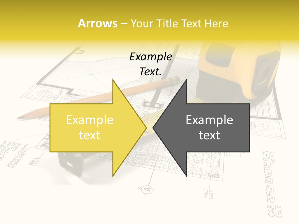 Tape Engineering Ruler PowerPoint Template