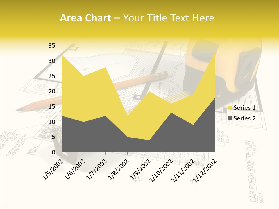 Tape Engineering Ruler PowerPoint Template