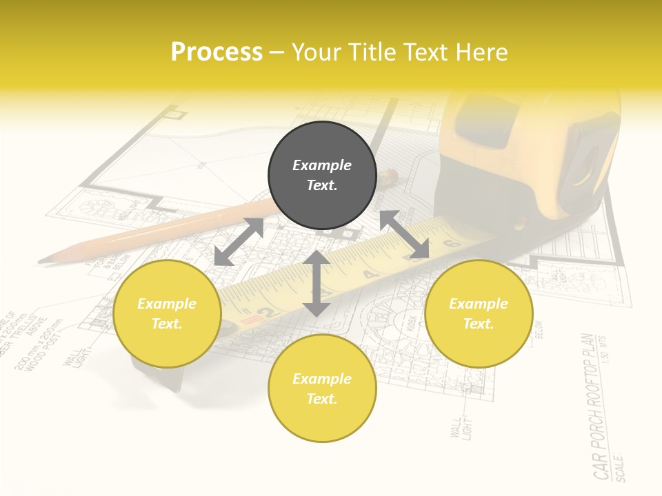 Tape Engineering Ruler PowerPoint Template