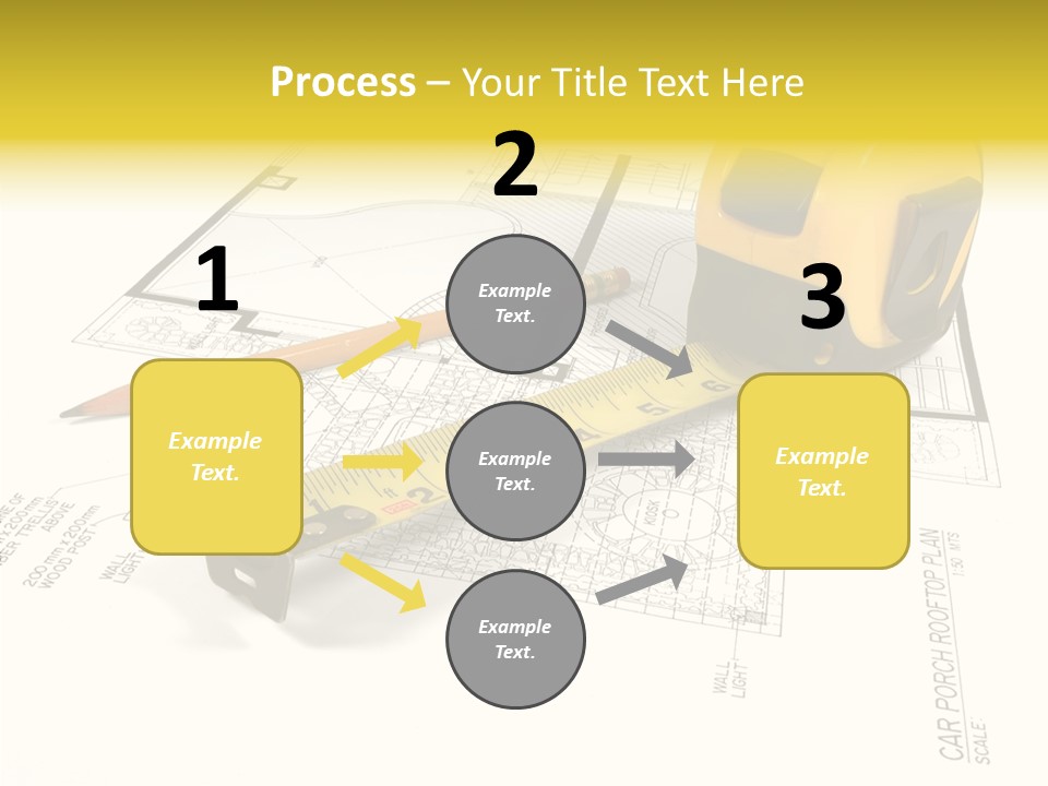 Tape Engineering Ruler PowerPoint Template