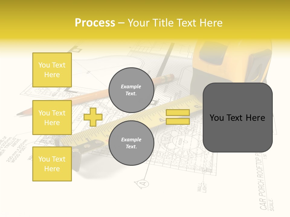 Tape Engineering Ruler PowerPoint Template