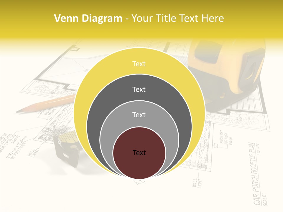 Tape Engineering Ruler PowerPoint Template