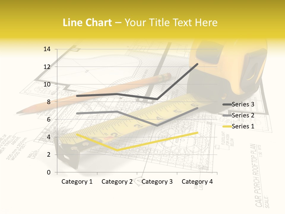 Tape Engineering Ruler PowerPoint Template