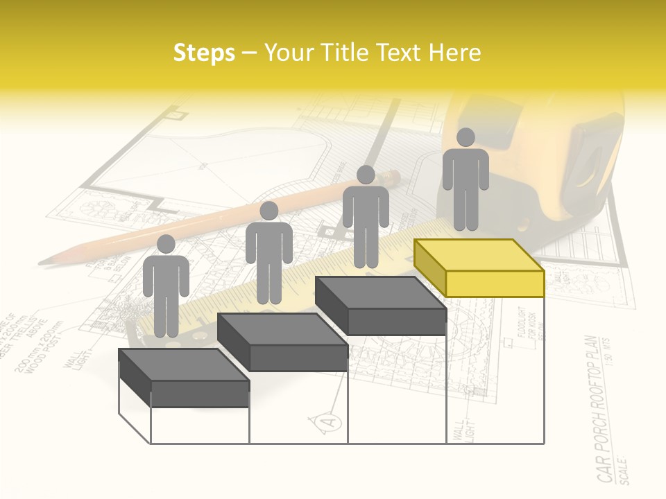 Tape Engineering Ruler PowerPoint Template
