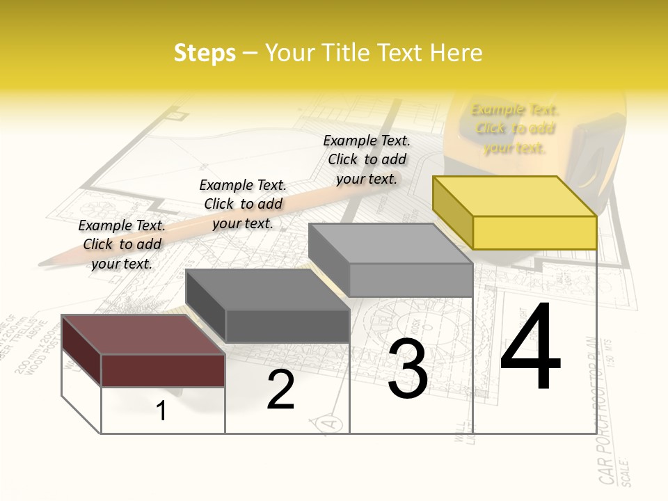 Tape Engineering Ruler PowerPoint Template
