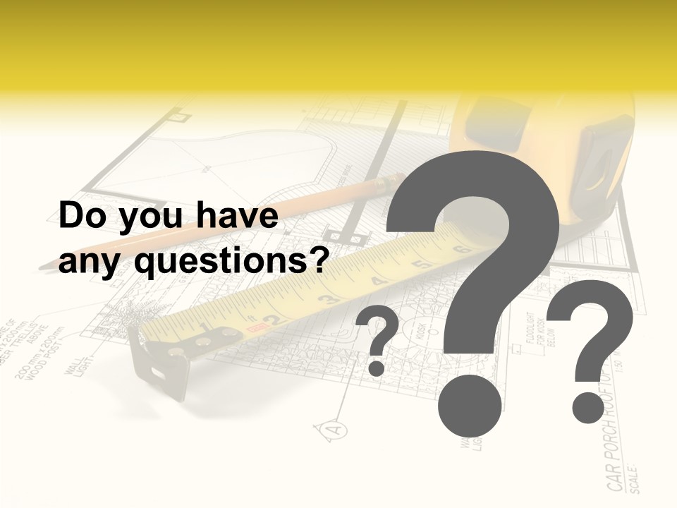 Tape Engineering Ruler PowerPoint Template