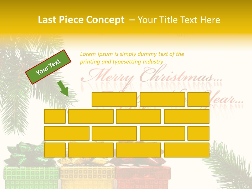 Celebrate Needle Happy PowerPoint Template