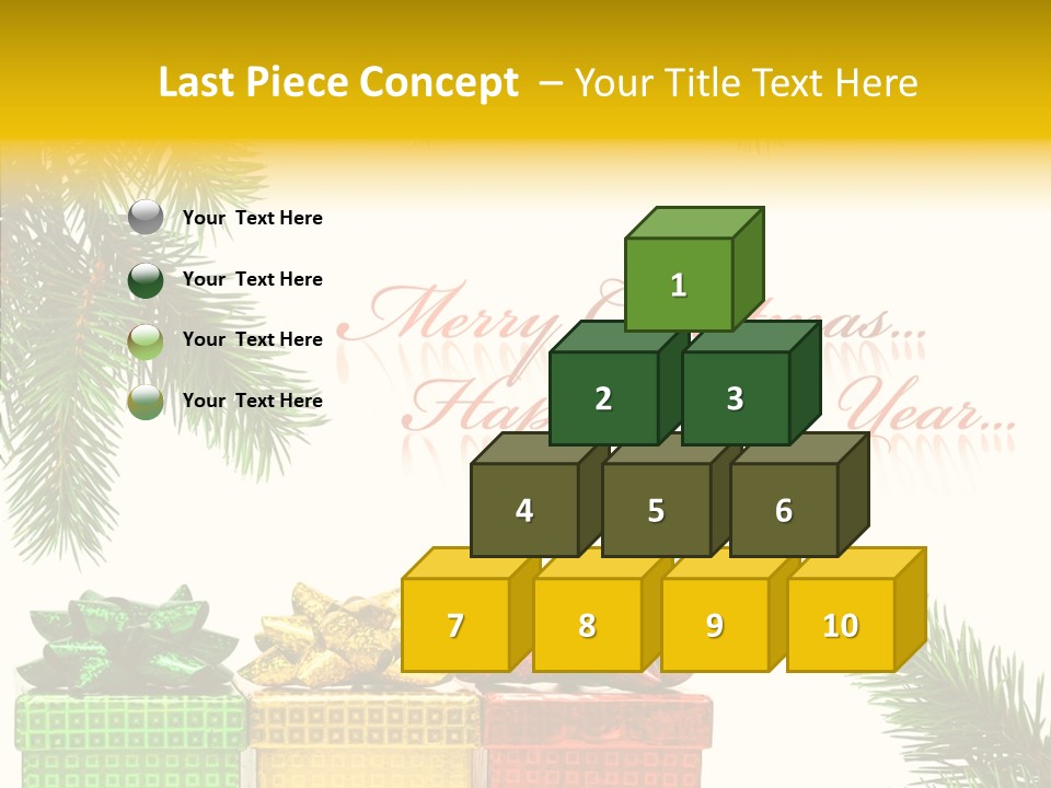 Celebrate Needle Happy PowerPoint Template