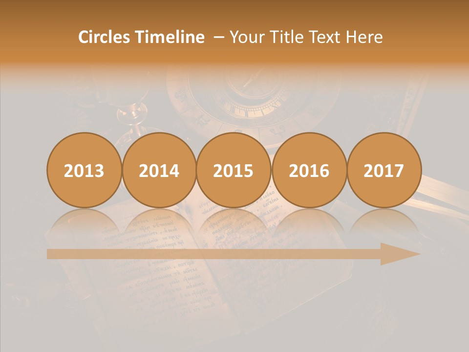 Imagination Gold Fabric PowerPoint Template