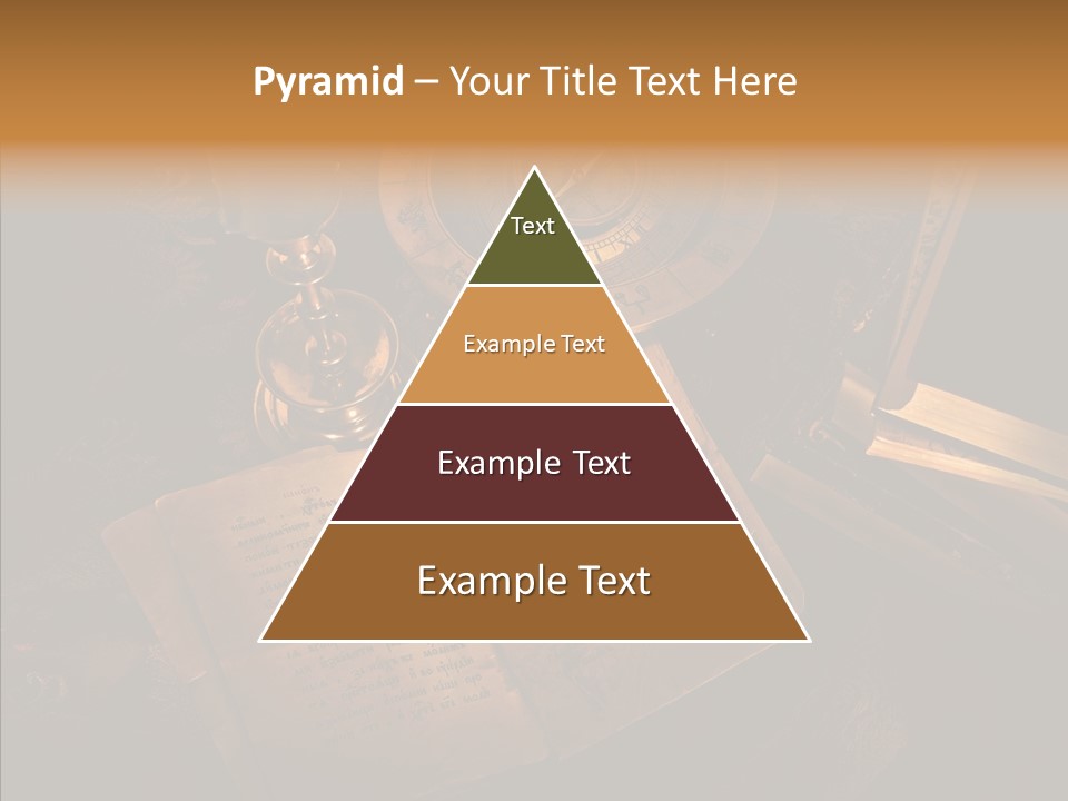 Imagination Gold Fabric PowerPoint Template