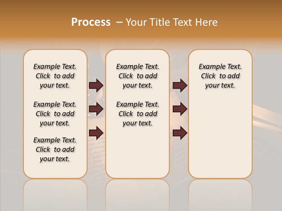 Imagination Gold Fabric PowerPoint Template