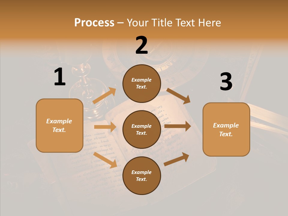 Imagination Gold Fabric PowerPoint Template