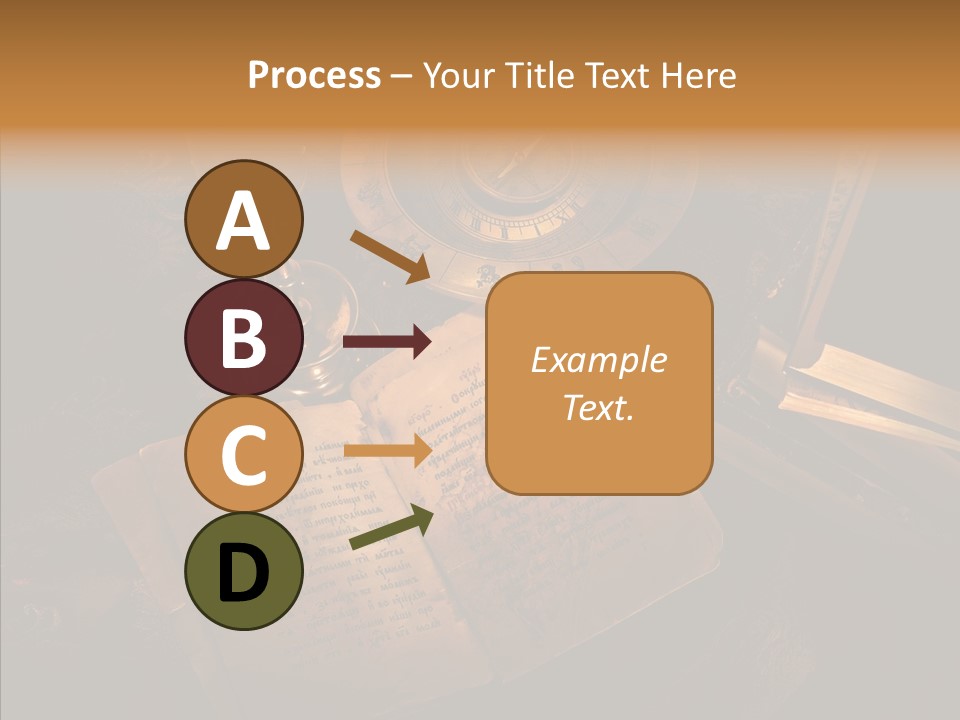 Imagination Gold Fabric PowerPoint Template