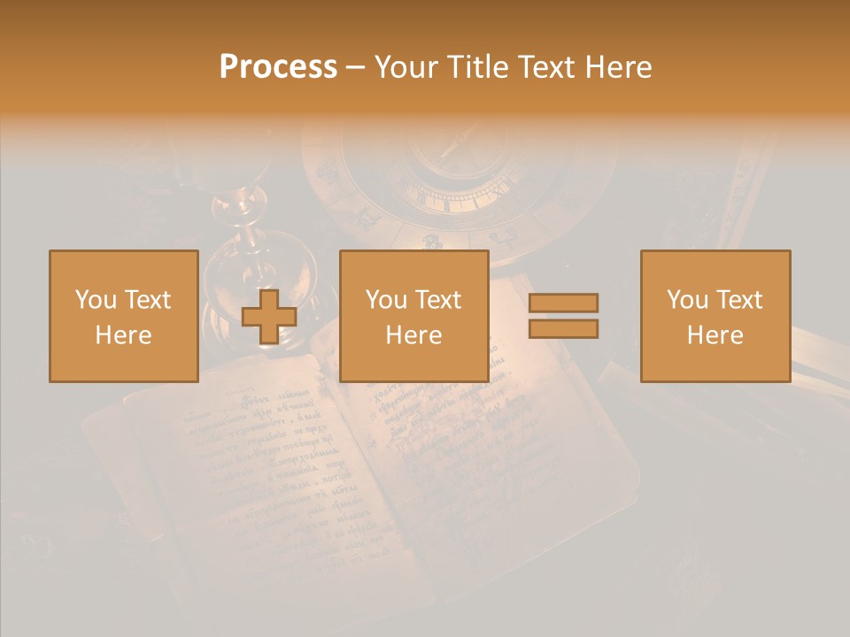Imagination Gold Fabric PowerPoint Template