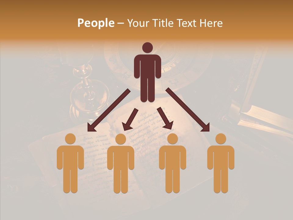 Imagination Gold Fabric PowerPoint Template