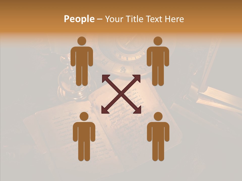 Imagination Gold Fabric PowerPoint Template