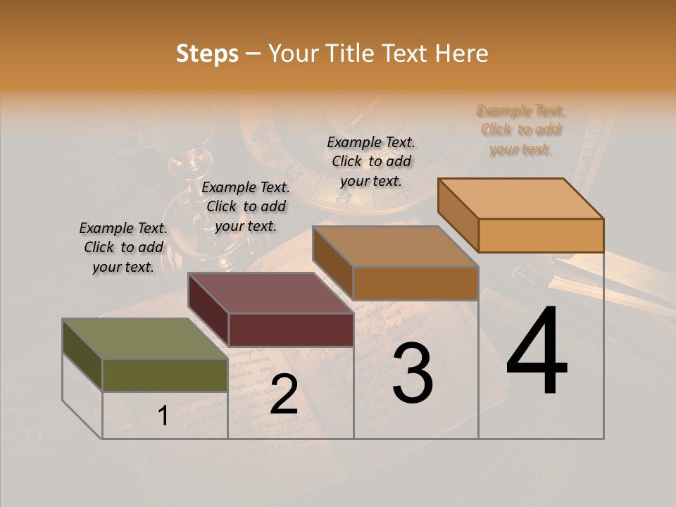 Imagination Gold Fabric PowerPoint Template