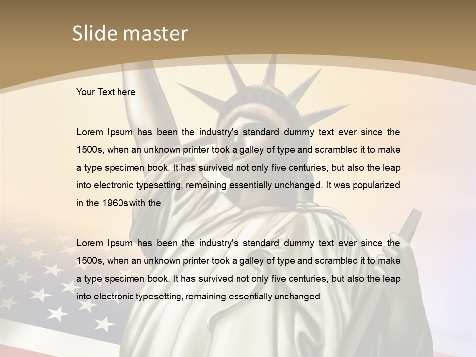 Old Patriotic Proud PowerPoint Template