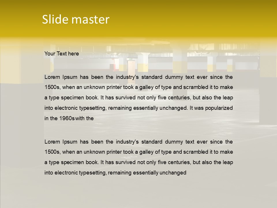 Concrete Shop Wide PowerPoint Template