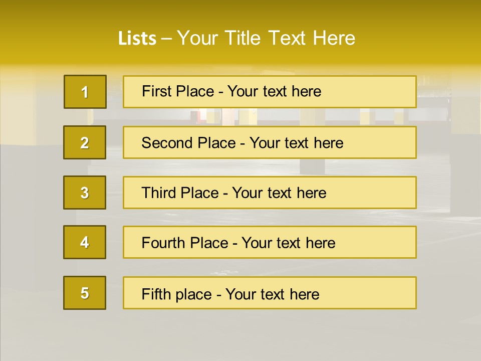 Concrete Shop Wide PowerPoint Template