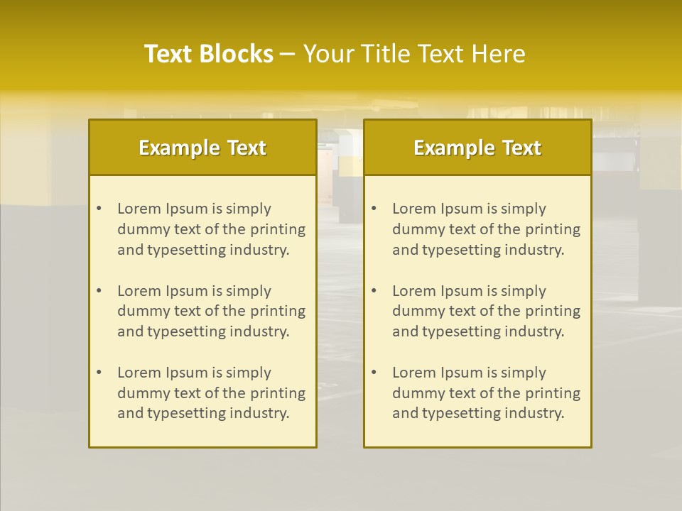 Concrete Shop Wide PowerPoint Template