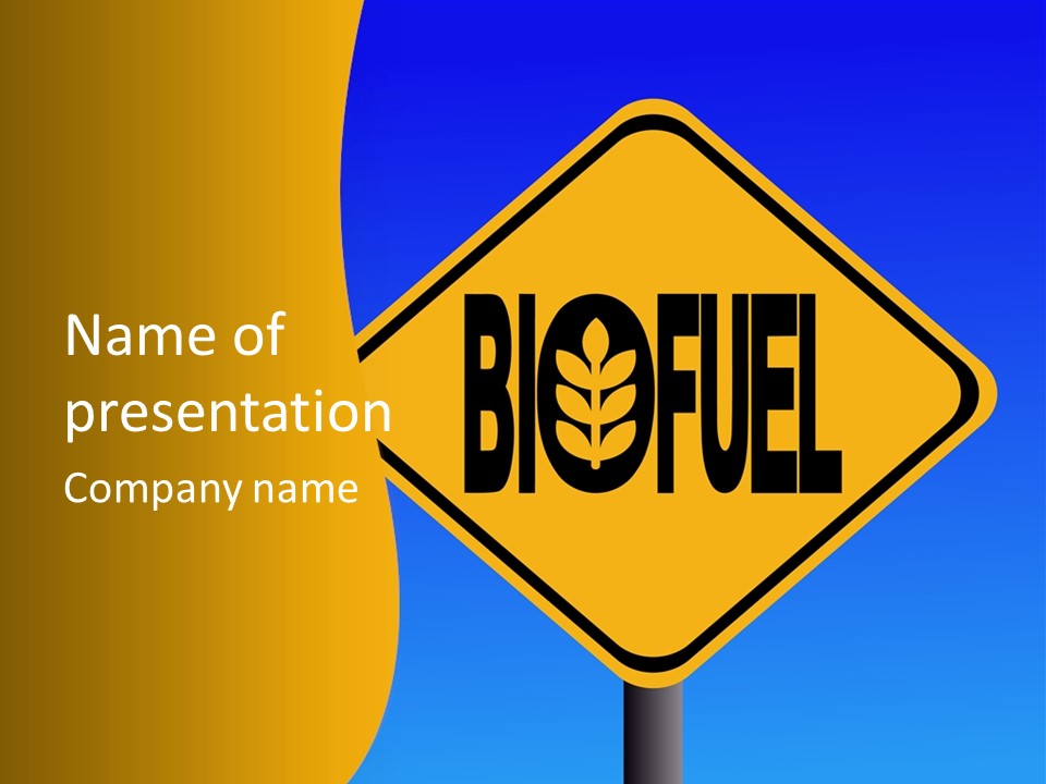 American Ethanol Fuel PowerPoint Template