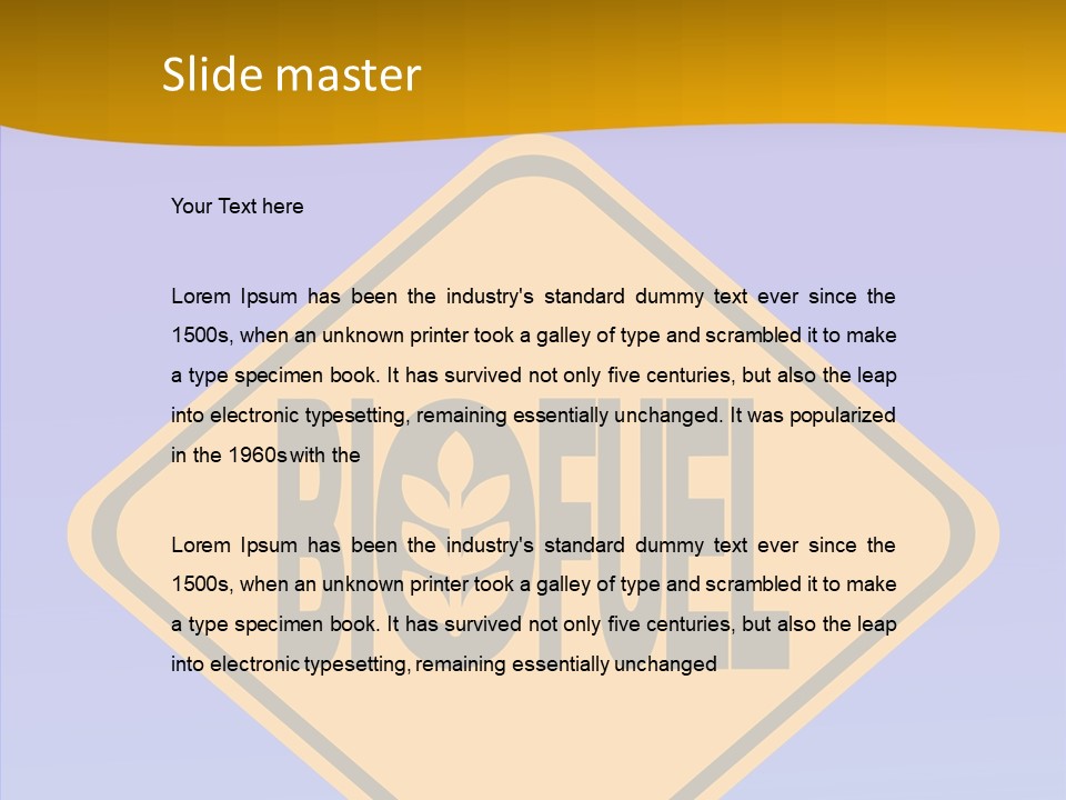 American Ethanol Fuel PowerPoint Template