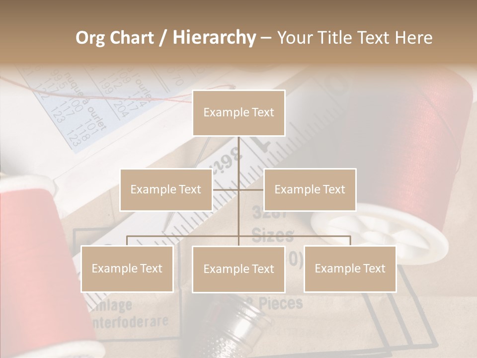 Two Spools Of Thread Sitting On Top Of A Piece Of Paper PowerPoint Template