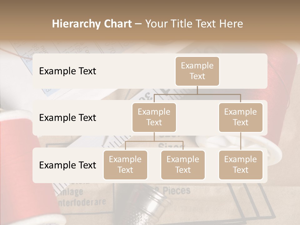 Two Spools Of Thread Sitting On Top Of A Piece Of Paper PowerPoint Template