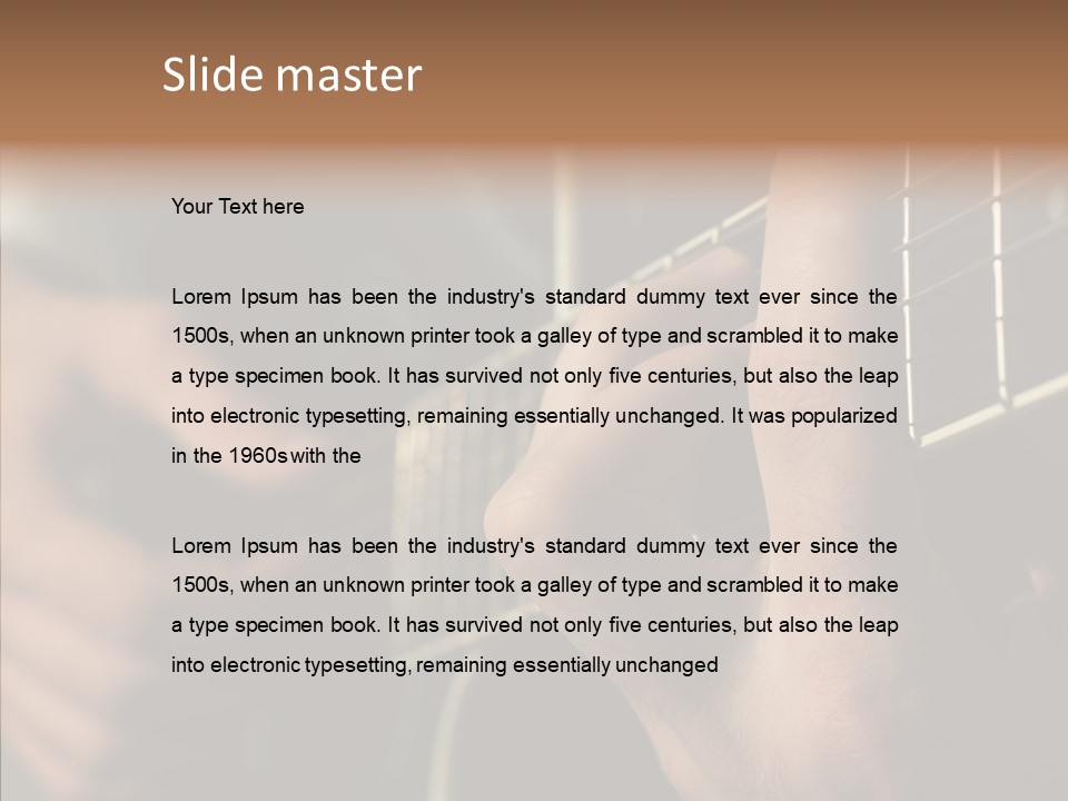 Classic Classical Playing PowerPoint Template