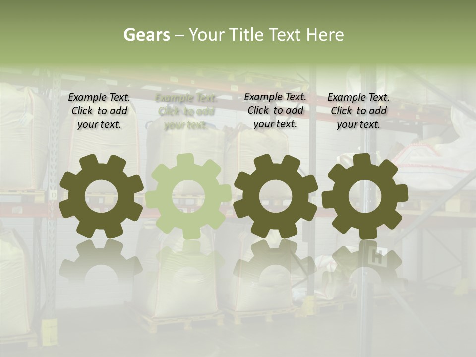 Work Shelves Production PowerPoint Template