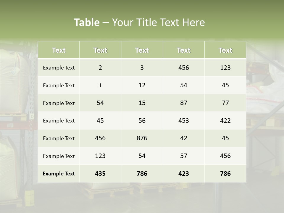Work Shelves Production PowerPoint Template