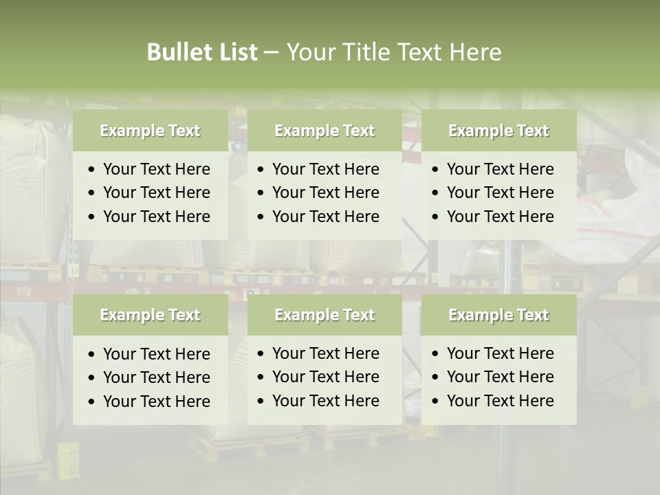 Work Shelves Production PowerPoint Template