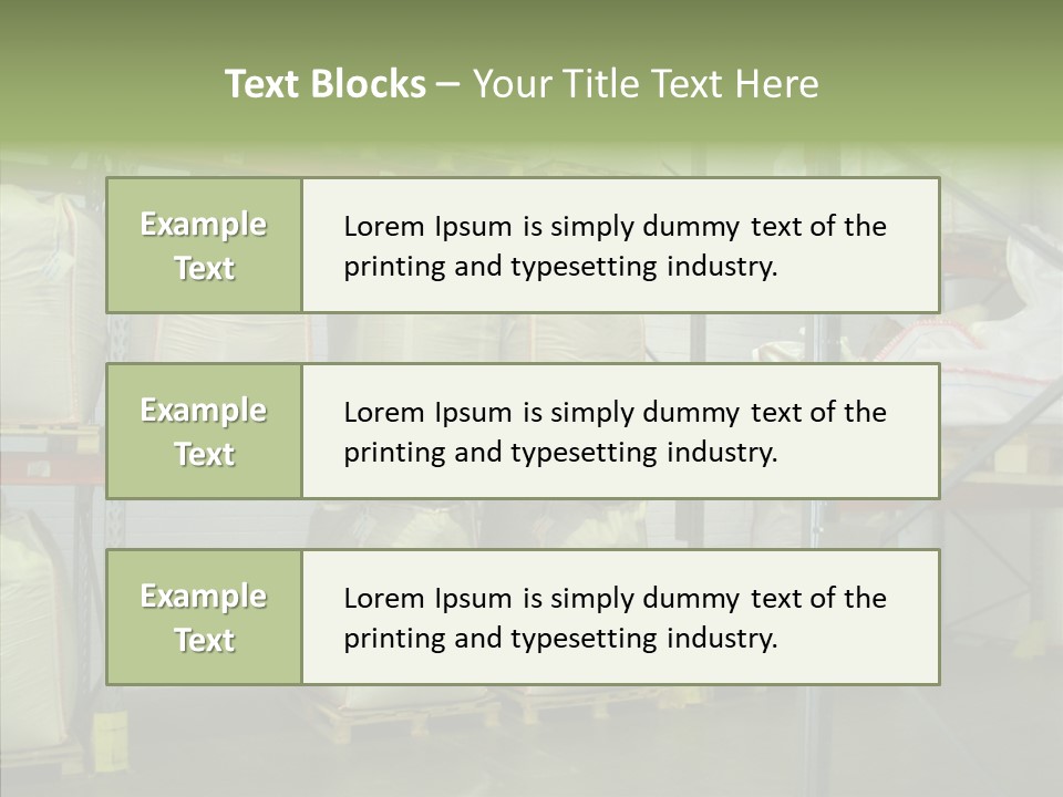 Work Shelves Production PowerPoint Template