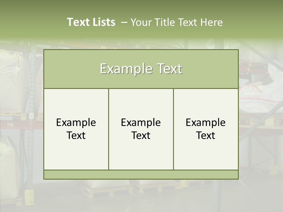 Work Shelves Production PowerPoint Template