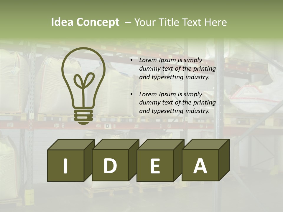 Work Shelves Production PowerPoint Template