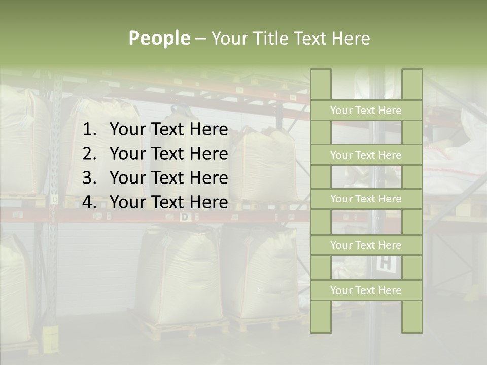 Work Shelves Production PowerPoint Template